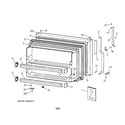 GE TBX21CIXERWW freezer door diagram