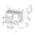 GE TBX22PIYARBB freezer door diagram