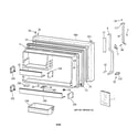 GE TBX22PIYMRAA freezer door diagram