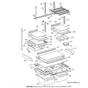 GE TBX22PCSFRWW shelf parts diagram