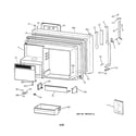 GE TBX22PCSMRWW freezer door diagram
