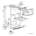 GE TBX22PCXCLBB cabinet parts diagram