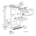 GE TBX22PRYCLBB cabinet parts diagram
