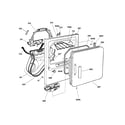 GE DPSQ495ET6AA front panel & door diagram