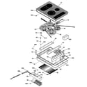 GE JP938SC1SS cooktop diagram