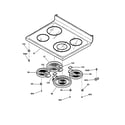 GE JBP79BB4BB cooktop diagram