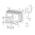GE TBX22PASPRWW freezer door diagram