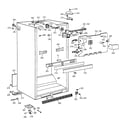 GE TBE25PASJRWW cabinet parts diagram