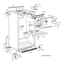 GE TBK22PAXERAA cabinet parts diagram