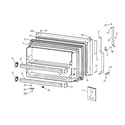 GE TBX18ZIXGRWW freezer door diagram