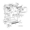 GE TBX21CIZBRWW cabinet parts diagram