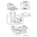 GE TBX25PAYGRAA shelf parts diagram