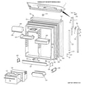 GE TBX25PCXCLBB fresh food door diagram