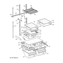 GE TBX25PRYDRAA shelf parts diagram
