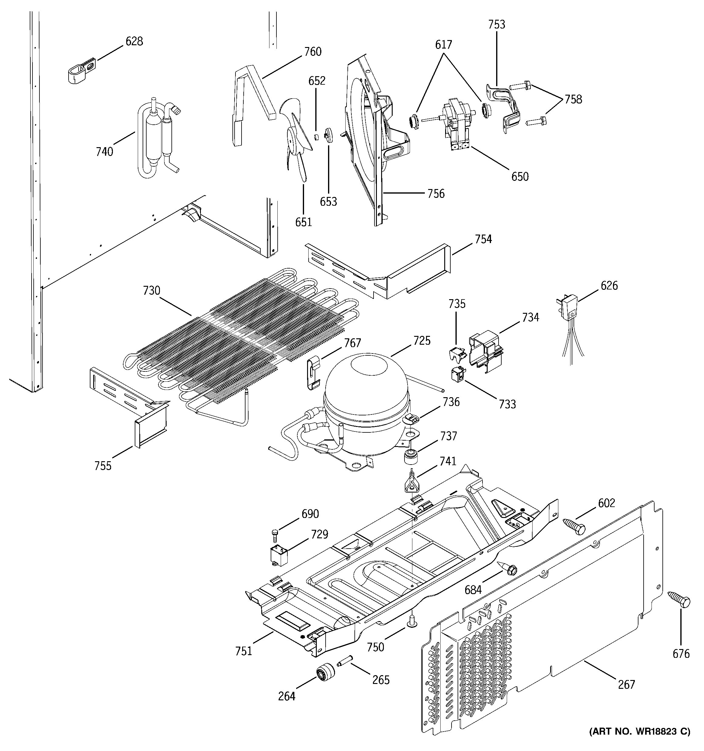 GE GTS18ICMCRWW unit parts diagram