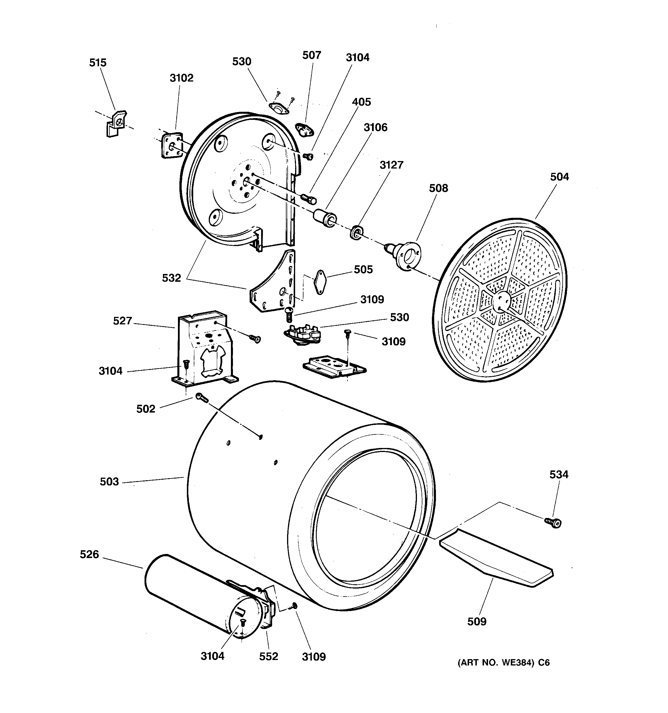 RCA BWXR473GT5WW drum diagram