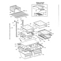 GE TBX25PABRRBB shelves diagram