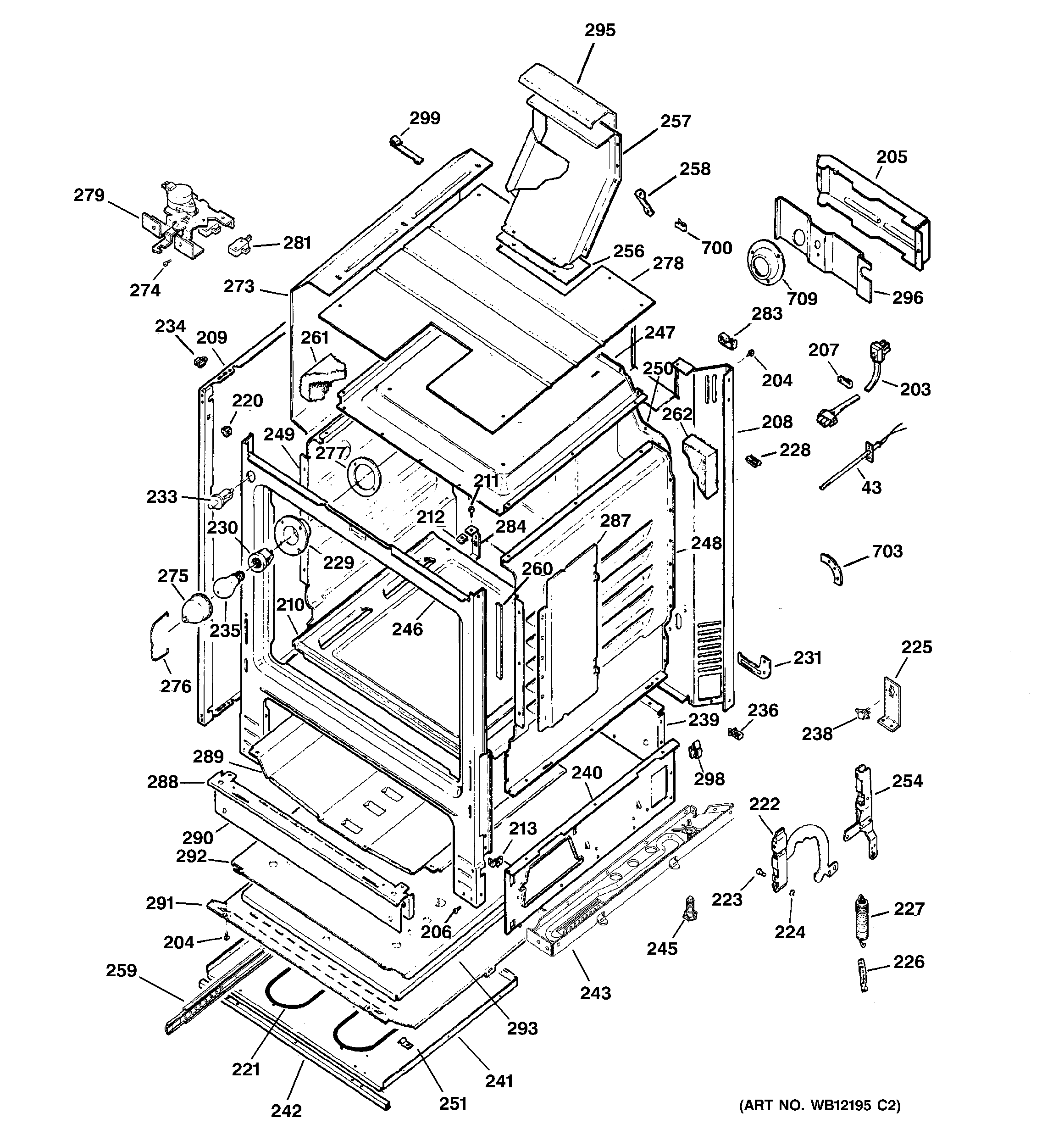 GE JGBP90MEB6BC body parts diagram