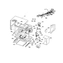 GE JTP95WA2WW microwave body parts diagram