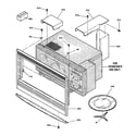 GE JTP95WA2WW microwave enclosure diagram
