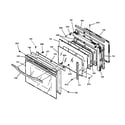 GE JTP95WA2WW oven door diagram
