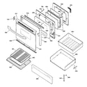 GE EGR3000ED2BB door & drawer parts diagram