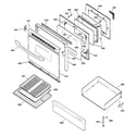 GE JGBP30BEA2CT door & drawer parts diagram