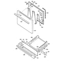 Kenmore 36261021893 door & drawer parts diagram