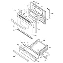 Kenmore 36271331201 door & drawer parts diagram
