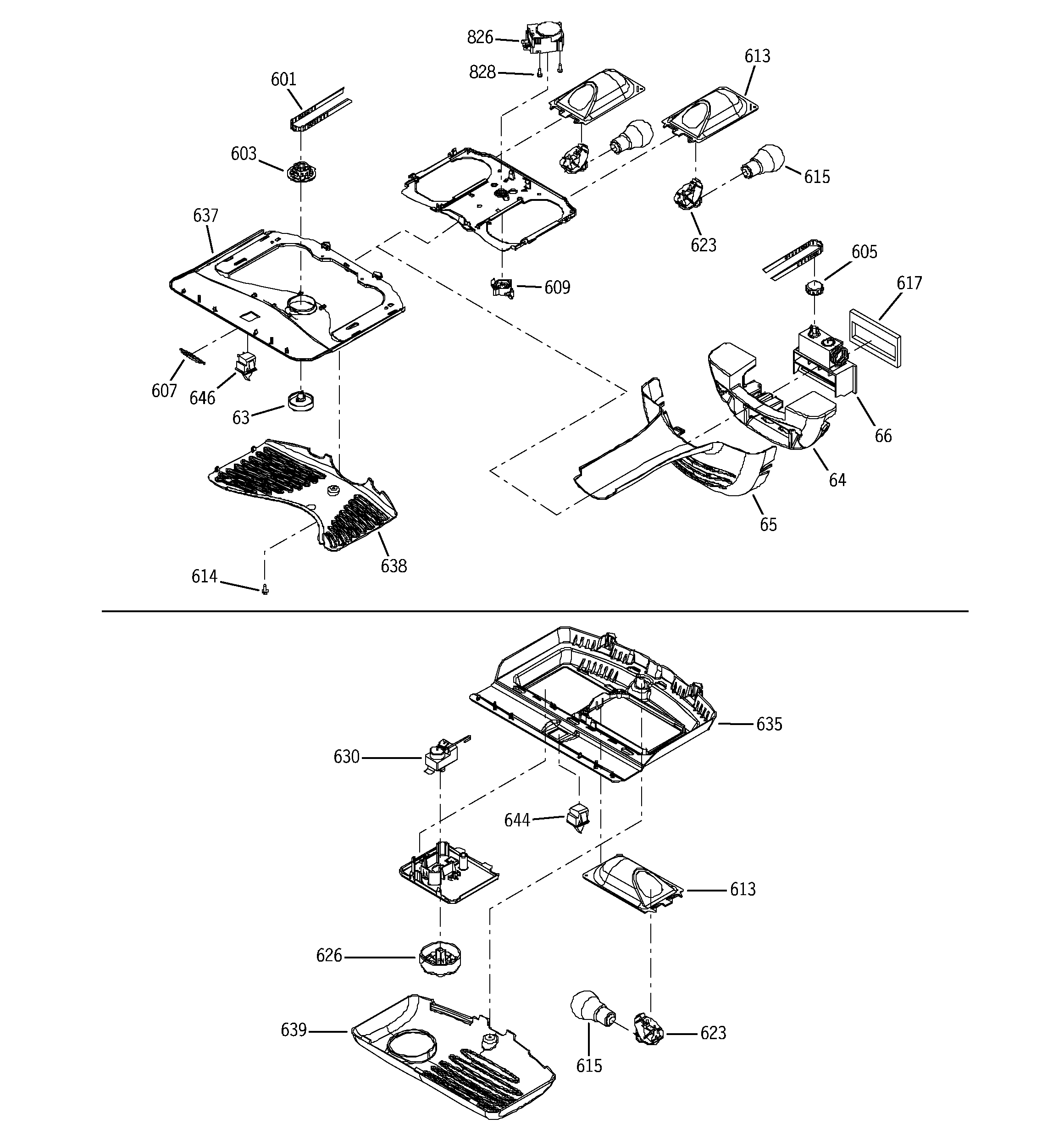 GE PDS22LBNAWW light switch assemblies diagram