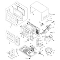 GE JES611WF001 microwave diagram