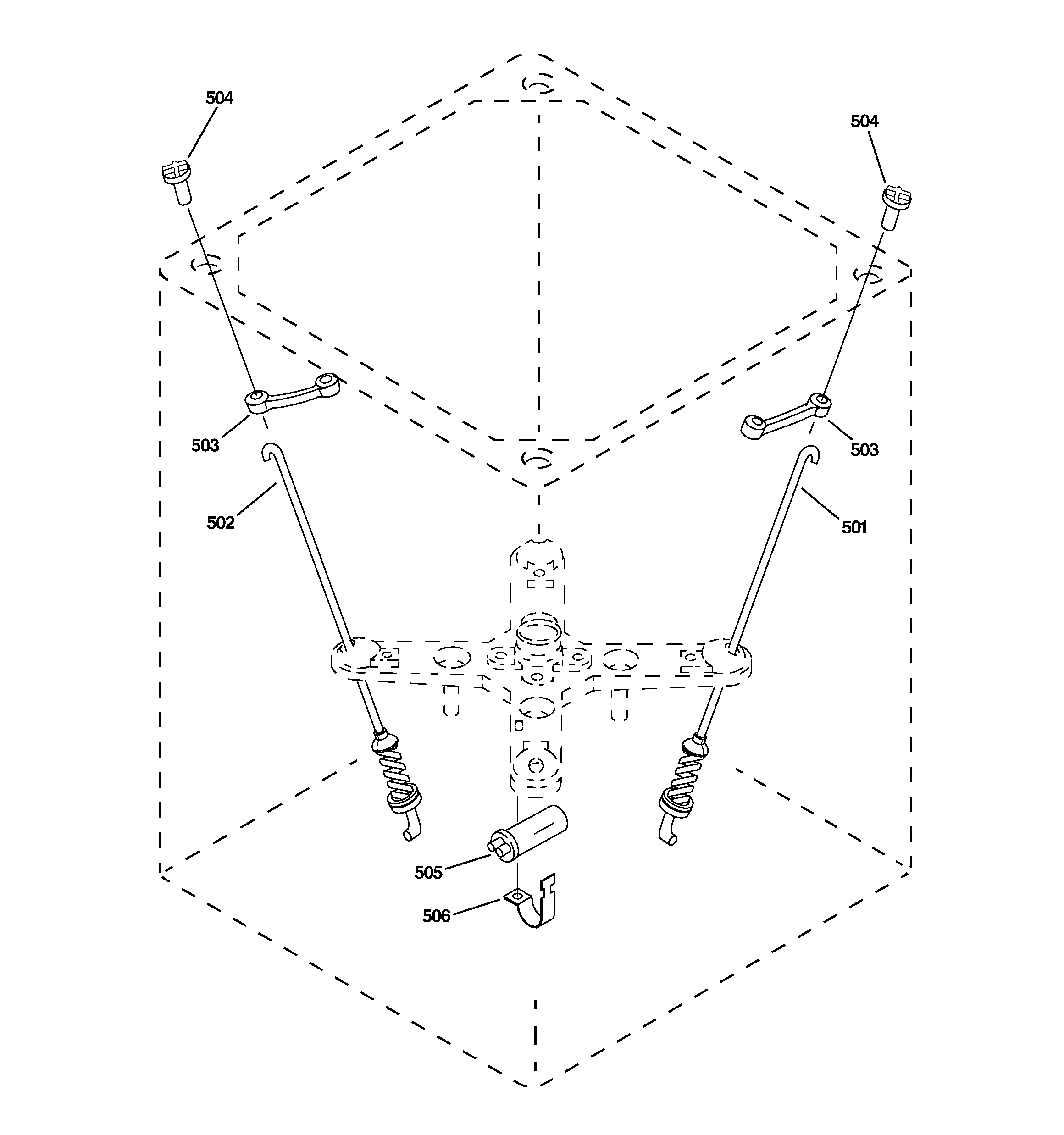 GE WSKP2060W1WH suspension parts diagram