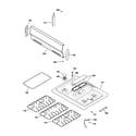 GE JGBS09PEF1WW control panel & cooktop diagram