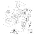 GE ZEM200WF001 microwave diagram