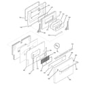GE JCP67F1WW door diagram