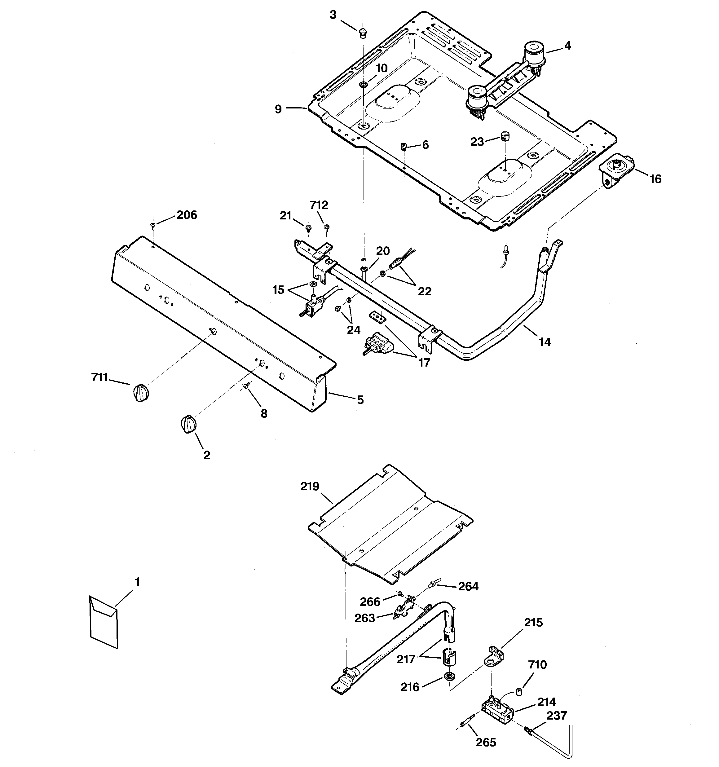 GE JGBS04BPA7WH gas & burner parts diagram