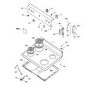 GE JBS08PIC3WW control panel & cooktop diagram