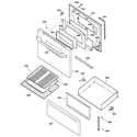 GE JBS08PIC3WW door & drawer parts diagram