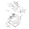 GE JBS26C3WH control panel & cooktop diagram