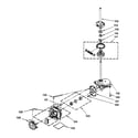 GE WSM2420TCAWW motor & transmission assembly diagram