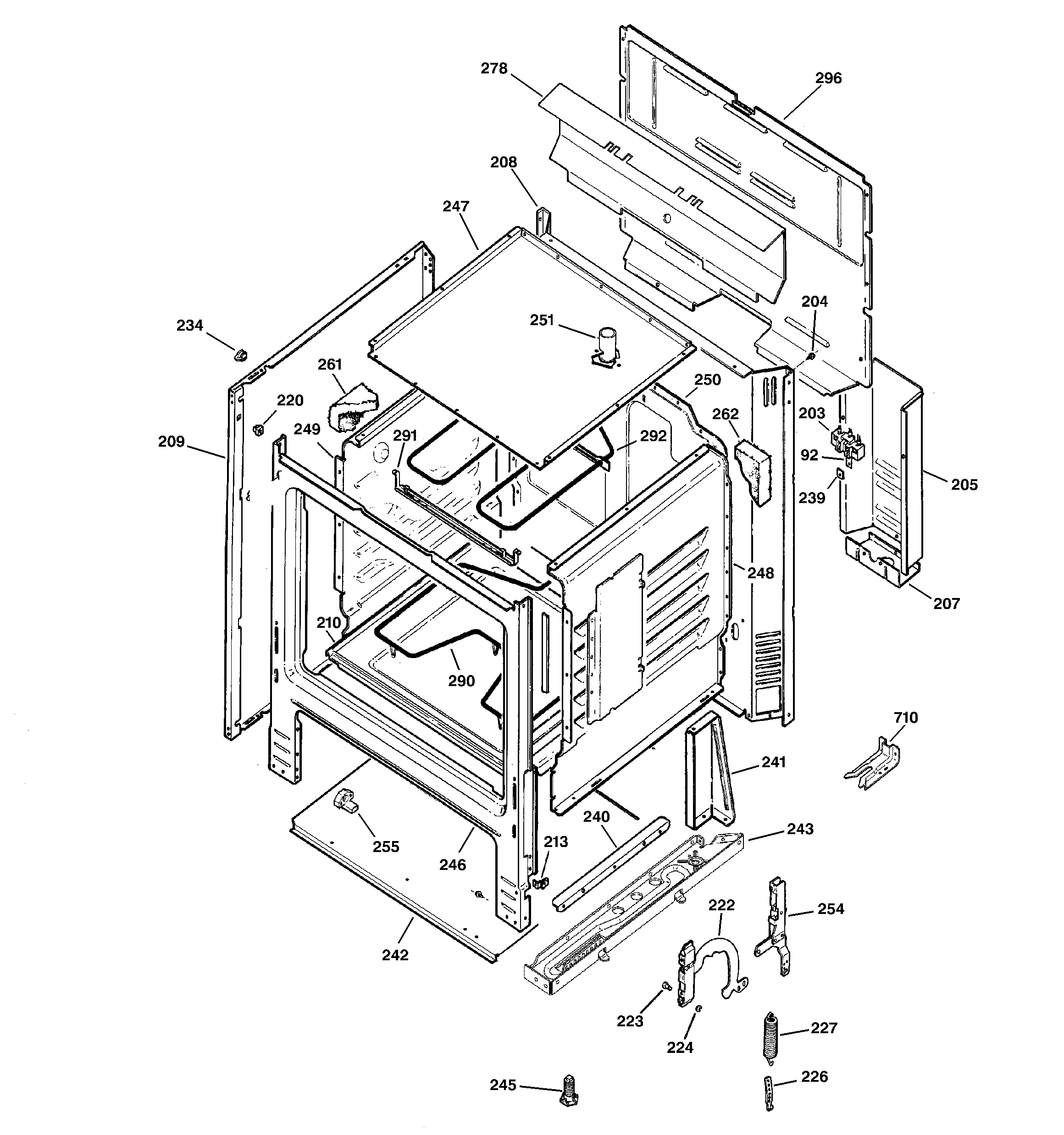 Hotpoint RB525BC2CT body parts diagram