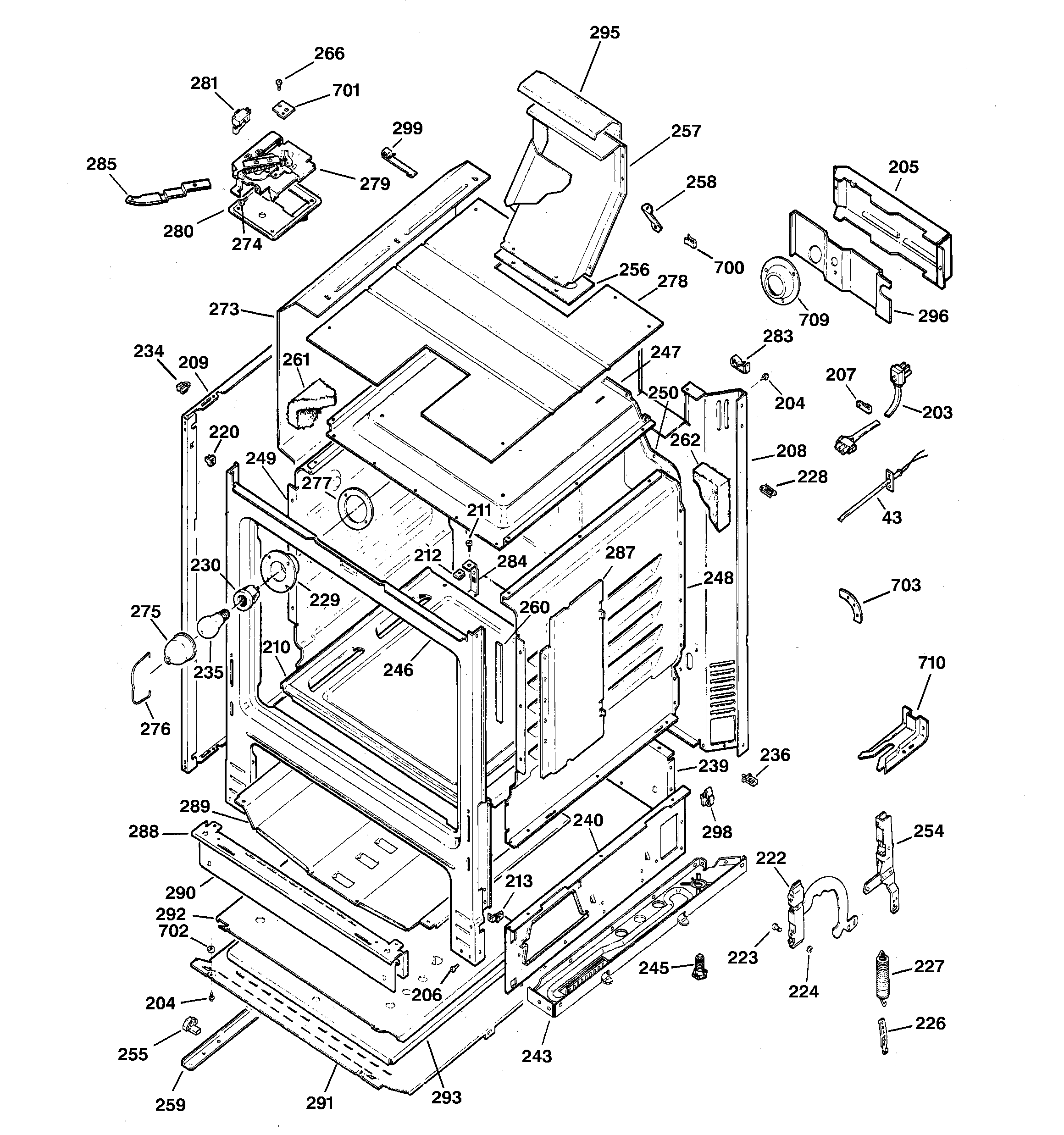 Kenmore 36275949101 body parts diagram