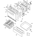 Kenmore 36275949101 door & drawer parts diagram