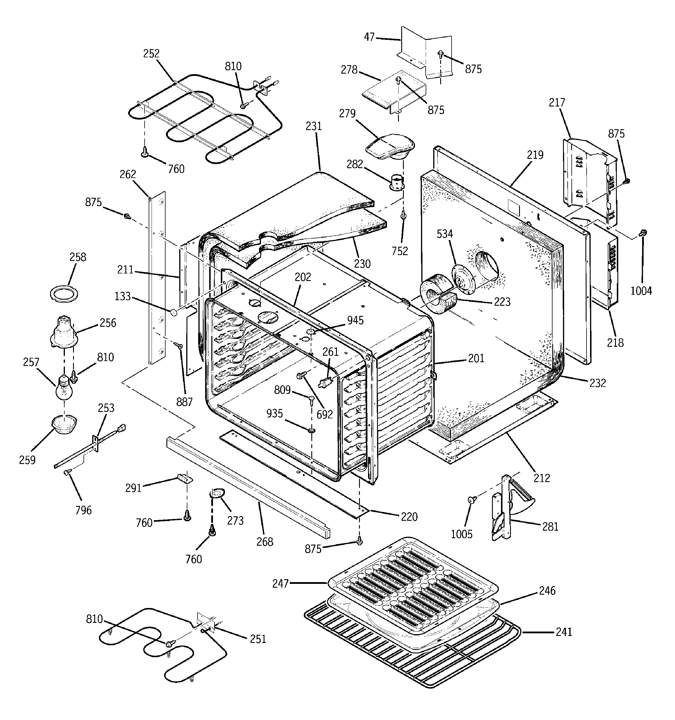 GE JTP15BD1BB body parts diagram