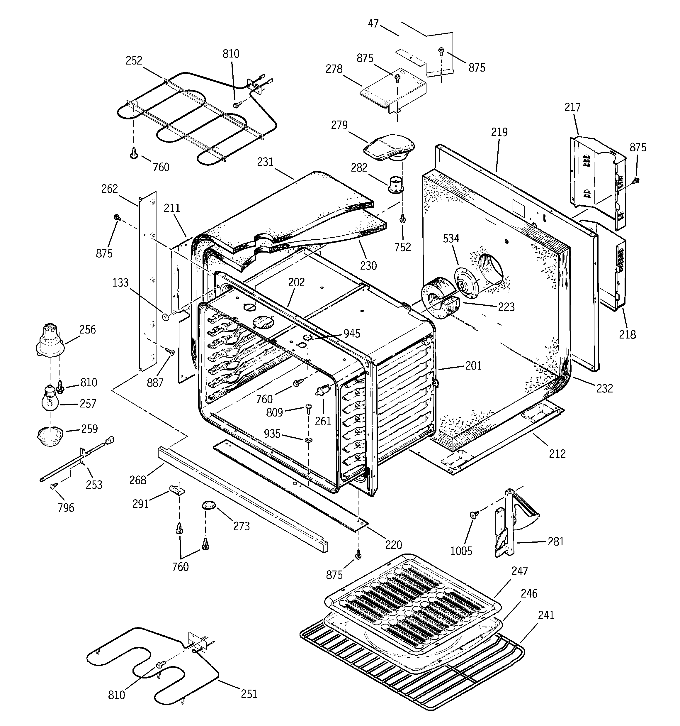 GE JTP15SD1SS body parts diagram
