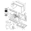 GE SCBC2000CWW001 oven cavity parts diagram