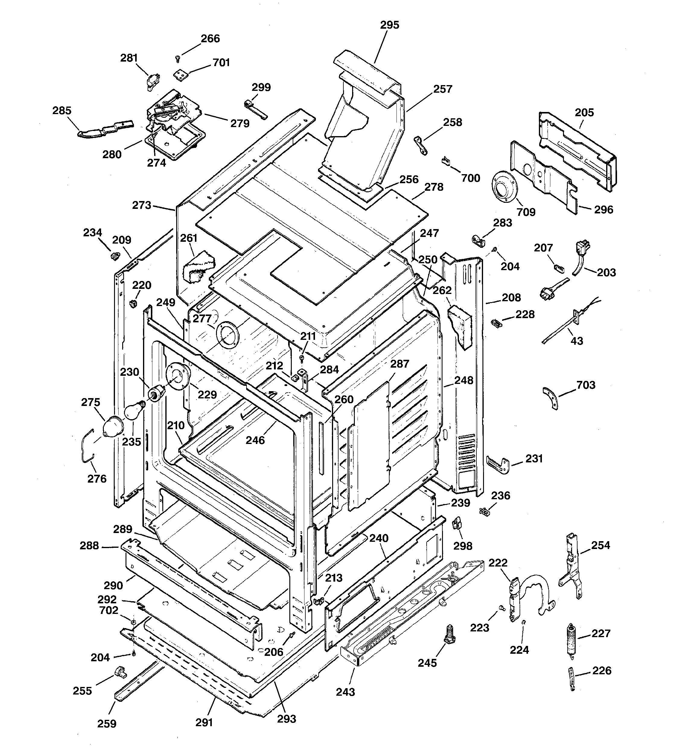 GE JGBP32WEF2WW body parts diagram