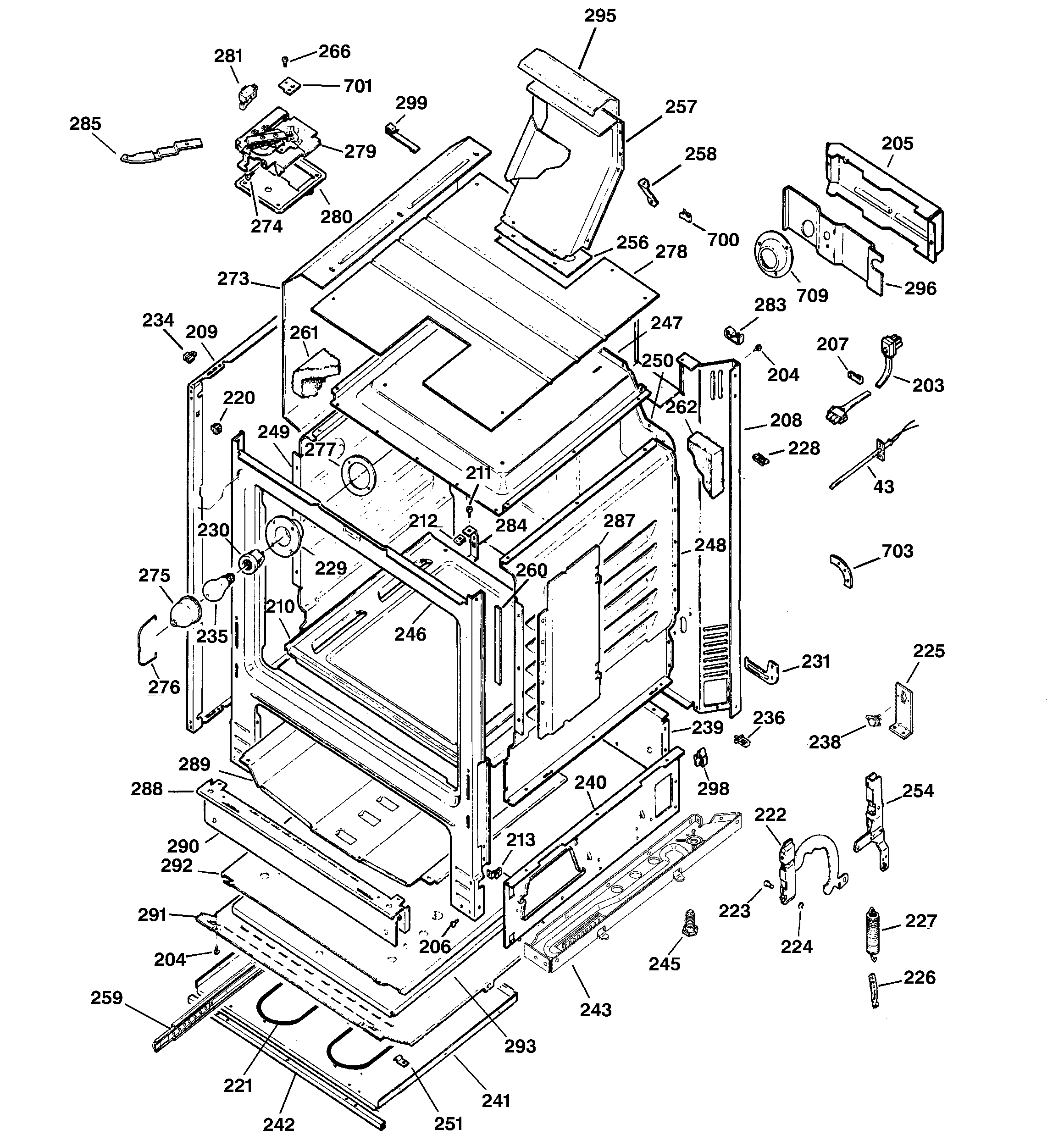 GE JGBP79WEB6WW body parts diagram
