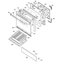 Kenmore 36275497001 door & drawer parts diagram