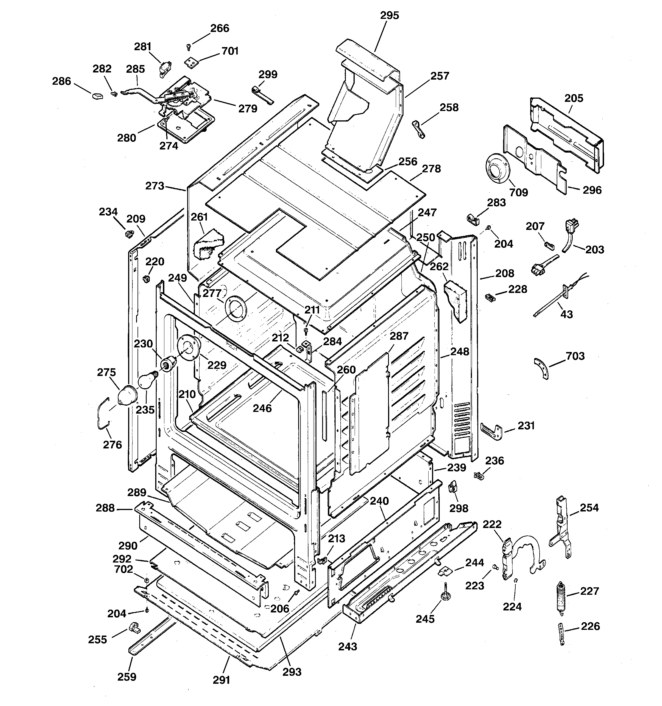 Kenmore 36275581891 body parts diagram